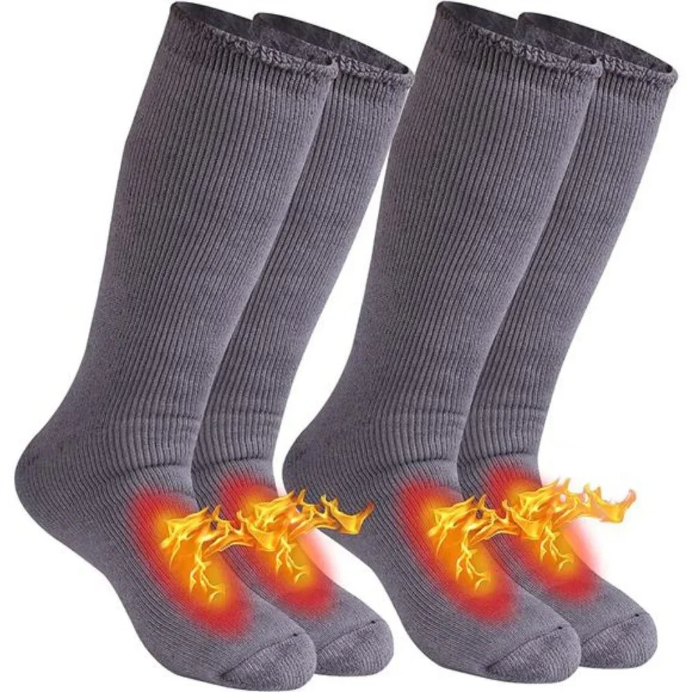 2 Pair Women's Thermal Winter Soft Thick Insulated Heat Socks